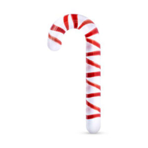 Candycane Glass G-Spot/Prostate Dildo No. 32