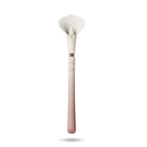 Calla Vibrator – hvid med rosa dekoration