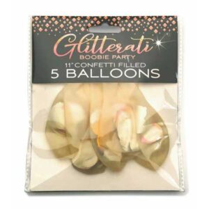 Balloner med bryst konfetti
