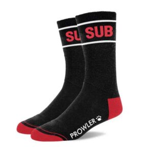Sub Socks – sort/røde – one size