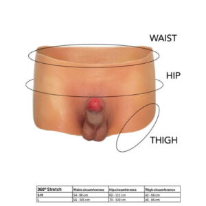 Penis Boxershort 18 cm dildo/erigeret penis